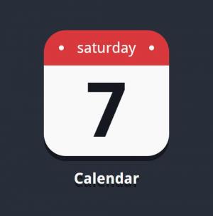 CSS设计圆角日历应用程序图标
