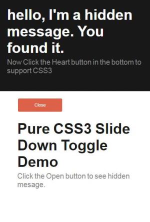 纯CSS3向下滑动切换demo演示代码