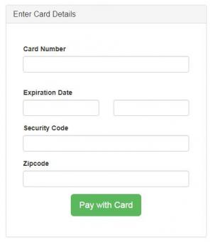 Bootstrap设计的信用卡支付表单卡