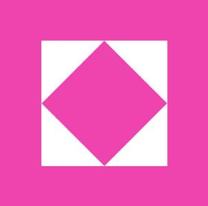 CSS设计粉红色三角形大风车式旋转