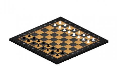 会翻转的3D国际象棋棋盘