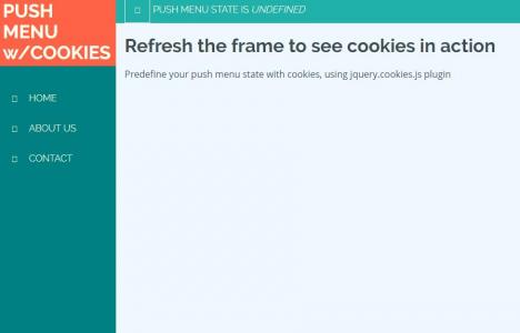 基于JavaScript带Cookie的推送菜单