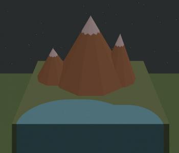 纯CSS设计山脉日出动画场景
