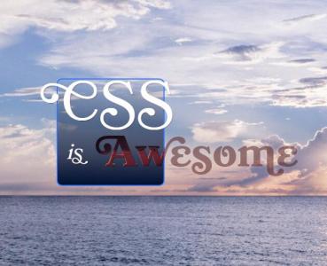 海报图像CSS艺术字体样式效果