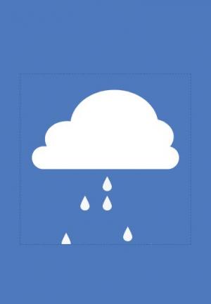 SVG+CSS响应云和雨动画图标