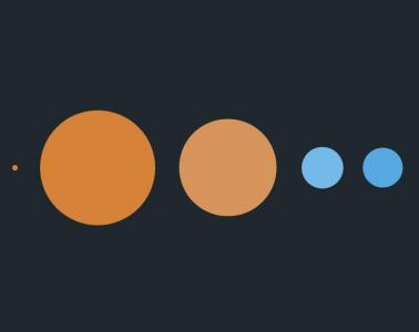 CSS绘制太阳系行星之间距离画面