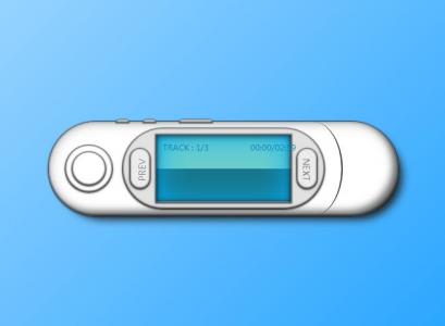 一款设计超逼真的MP3播放器