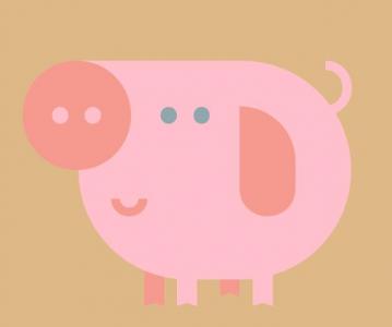 CSS动画制作超可爱小猪佩奇画像