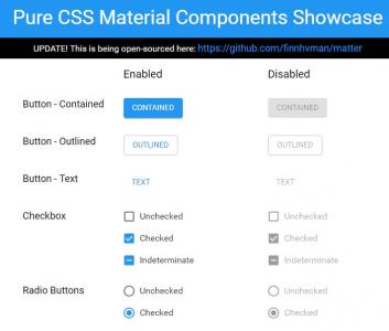 纯CSS设计多款Material组件展示