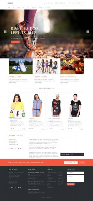 Bootstarp女装时尚搭配商城网站模板