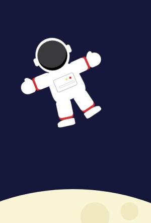 CSS卡通宇航员太空行走动画场景