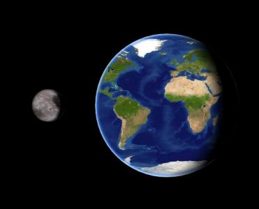 CSS3地球自转和月球公转场景动画
