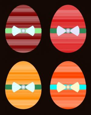 CSS多种色彩响应式的复活节彩蛋