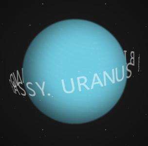 CSS文字环绕旋转的分裂天王星