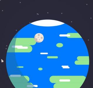 jQuery模拟地月系月球公转动画场景