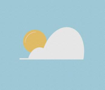 纯CSS简单的太阳向云层移动动画