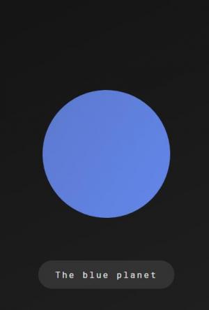 设计带有圆角标题的纯CSS蓝色星球