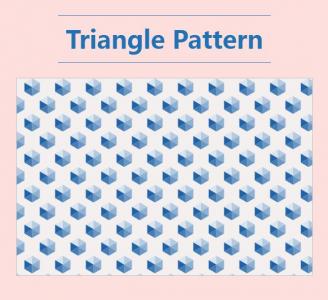 多个SVG三角形图案形成六边形背景图案