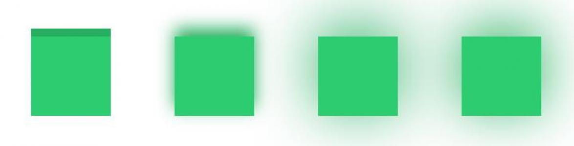 关于CSS3绿色方块阴影demo演示效果