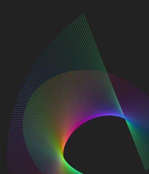 CSS SVG简单的彩色线条艺术