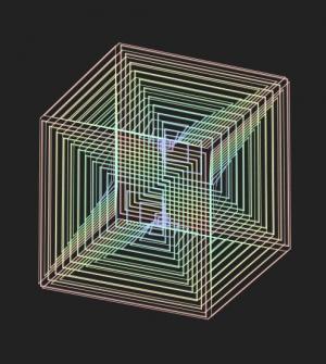 纯CSS线性结构3D立方波动画旋转
