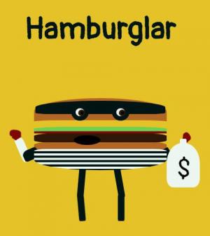制作可爱的纯CSS汉堡卡通人物画像