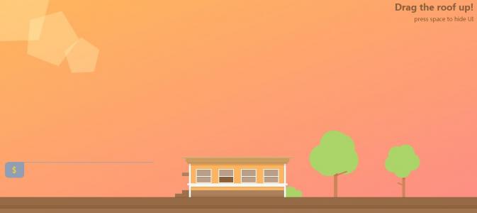 jQuery简单制作可拖动的房子背景动画