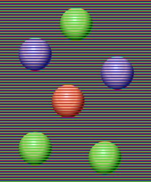 CSS代码实现所有的球都是一样的颜色