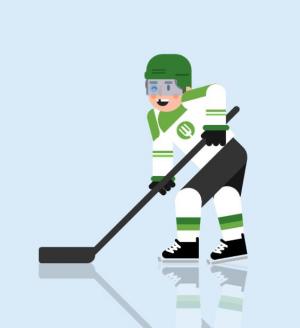 CSS动画样式和js代码制作3D卡通人物在玩推冰壶运动动画效果