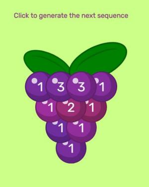 JS点击生成下一个序列帕斯卡的葡萄