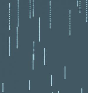 HTML5简单的canvas画布雨滴动画代码