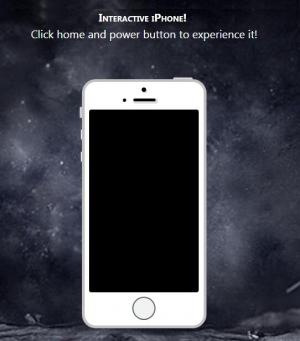 iphone5S点击主页和电源按钮来体验吧