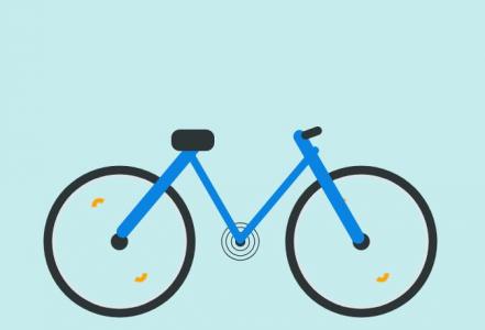 CSS3+DIV制作简单蓝色自行车动画